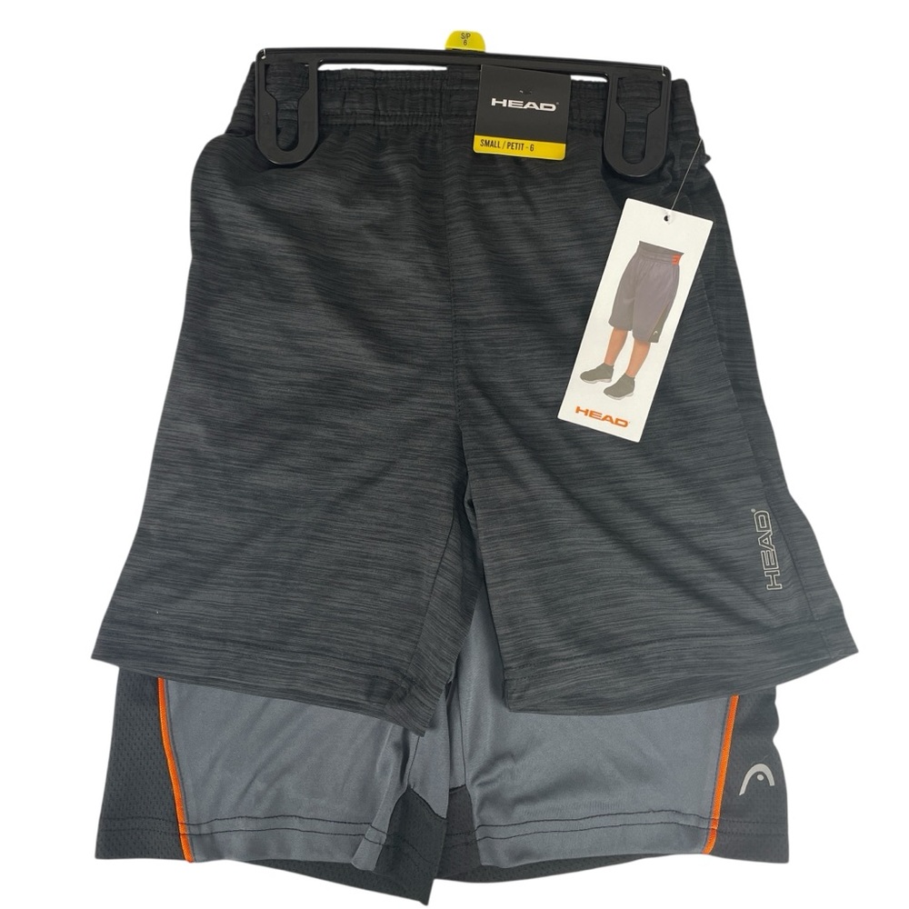 HEAD Boys 2 Pairs Athletic Pull On Shorts Size 6 NWT
